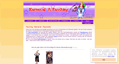 Desktop Screenshot of fasching.unterhaltungsspiele.com
